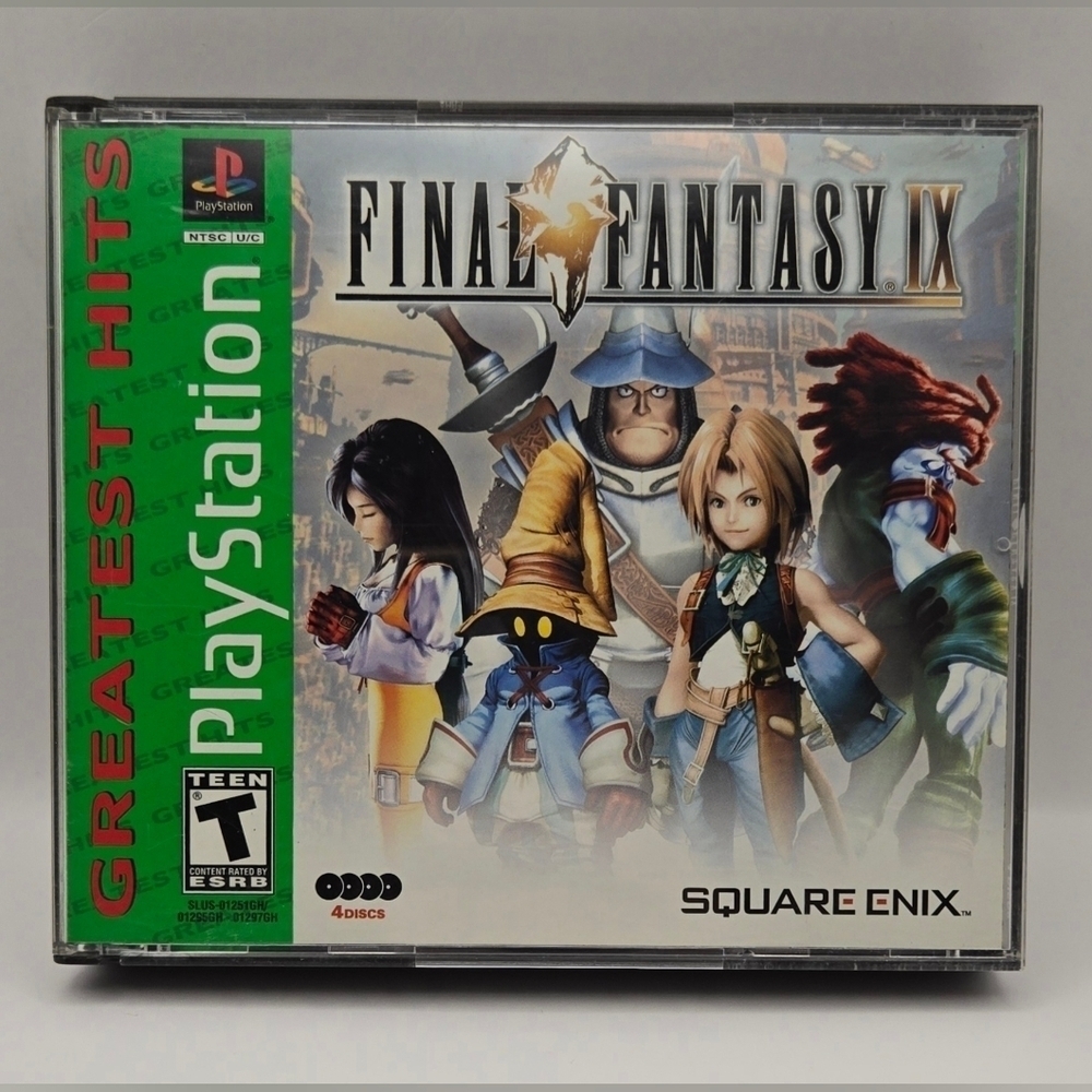 Final Fantasy IX PS1 Greatest Hits Complete 4 Disc Set CIB Tested